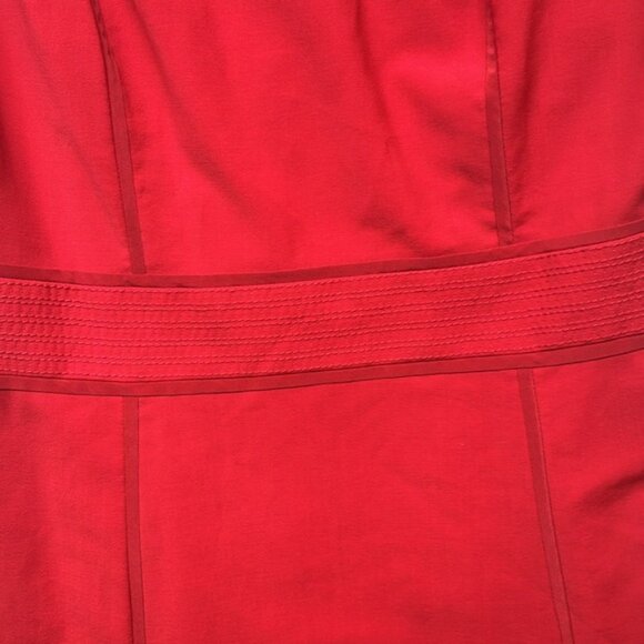 Tory Burch Women's Red Wool Sleeveless Sheath Dress Size 6 - Picture 3 of 14